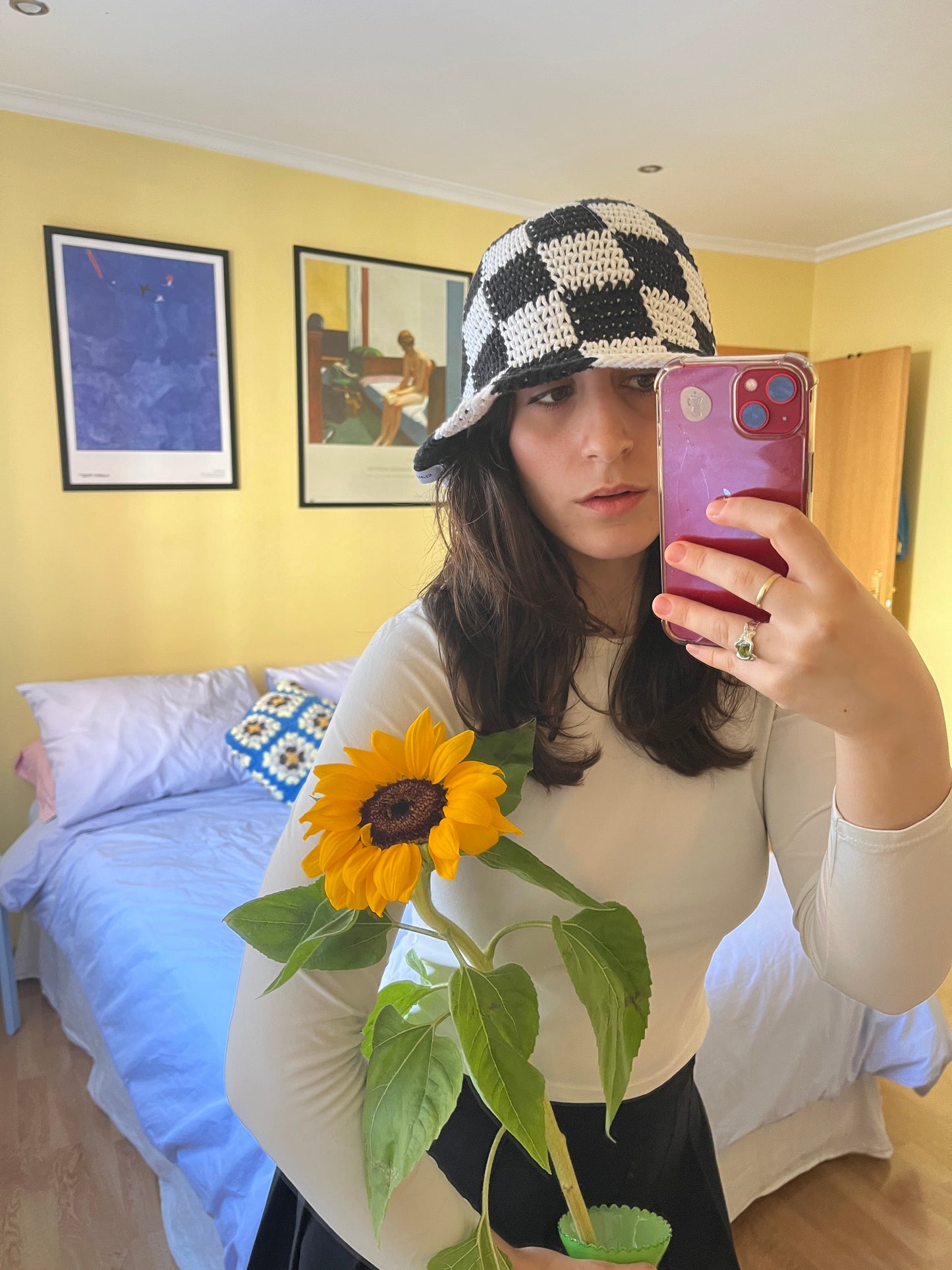 Cotton Bucket Hat - Checkered